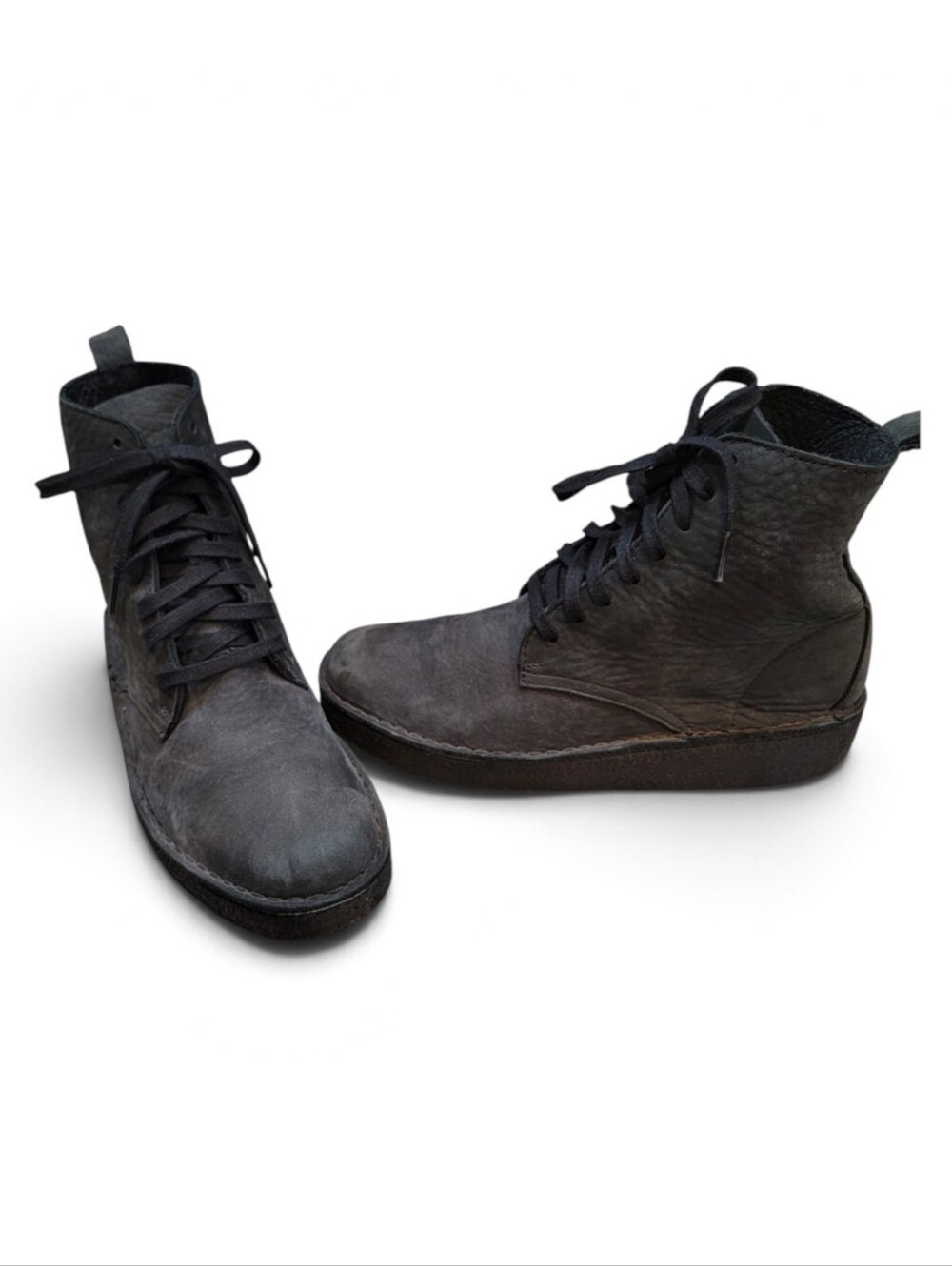 Clarks Originals Desert Coal Hi Nubuck Leather Boots. Size 8.5
